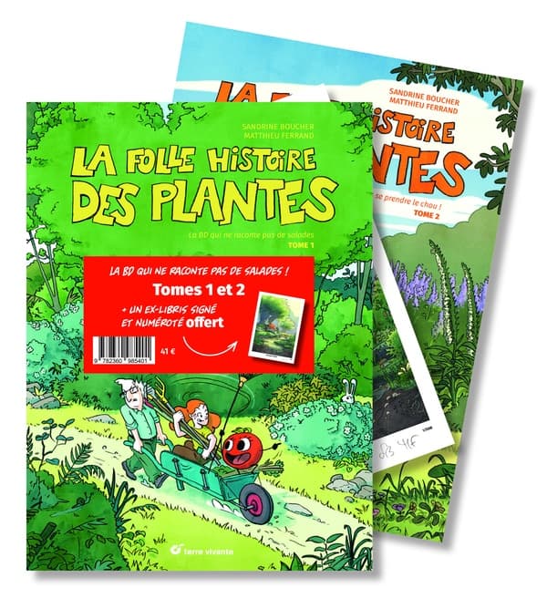 La folle histoire des plantes - pack tomes 1 et 2 (+ ex-libris)
