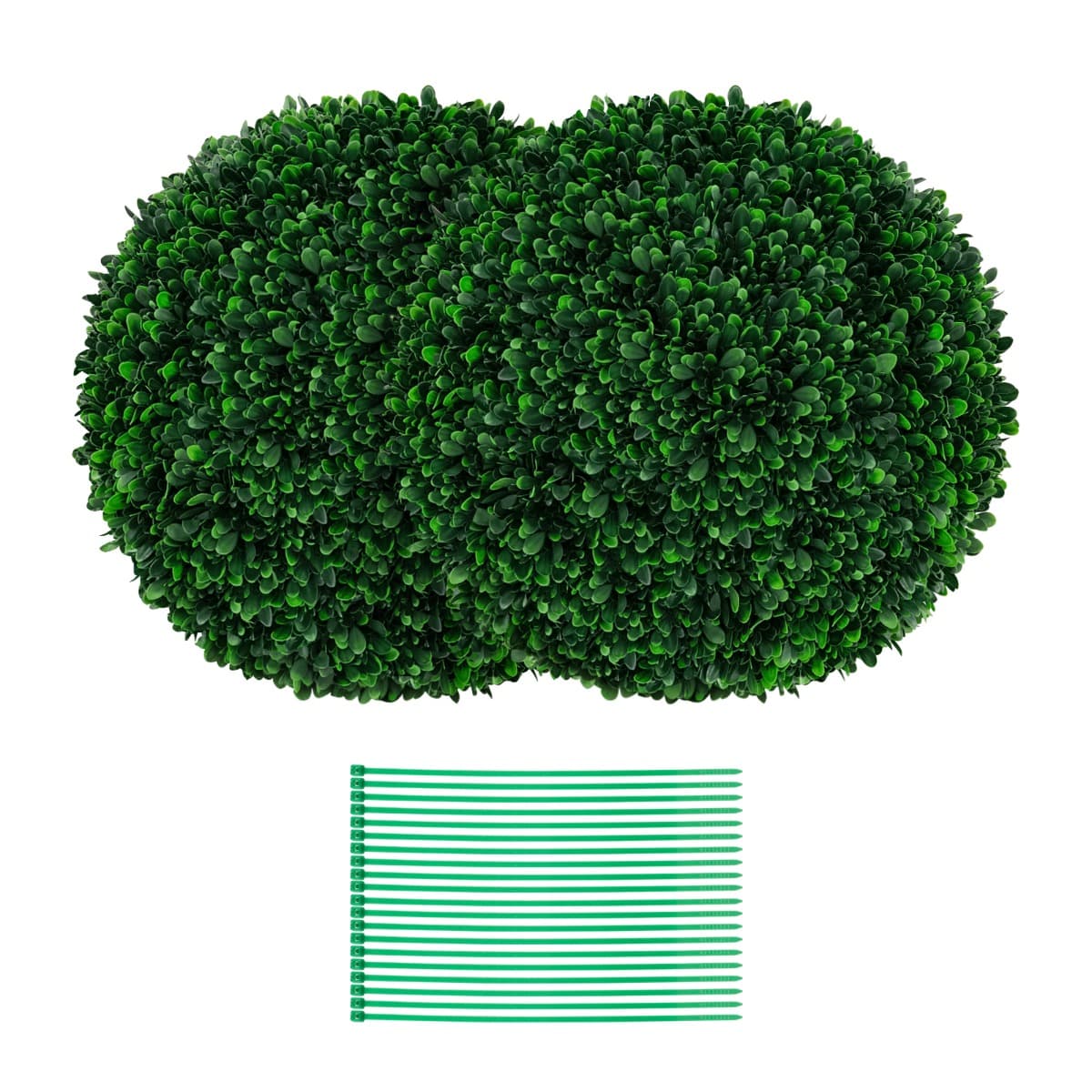 Costway2 Boules de Buis Artificielles 52 cm Résistantes aux UV Plantes en Boules de Faux Topiaire Artificielles Décoratives pour Jardin