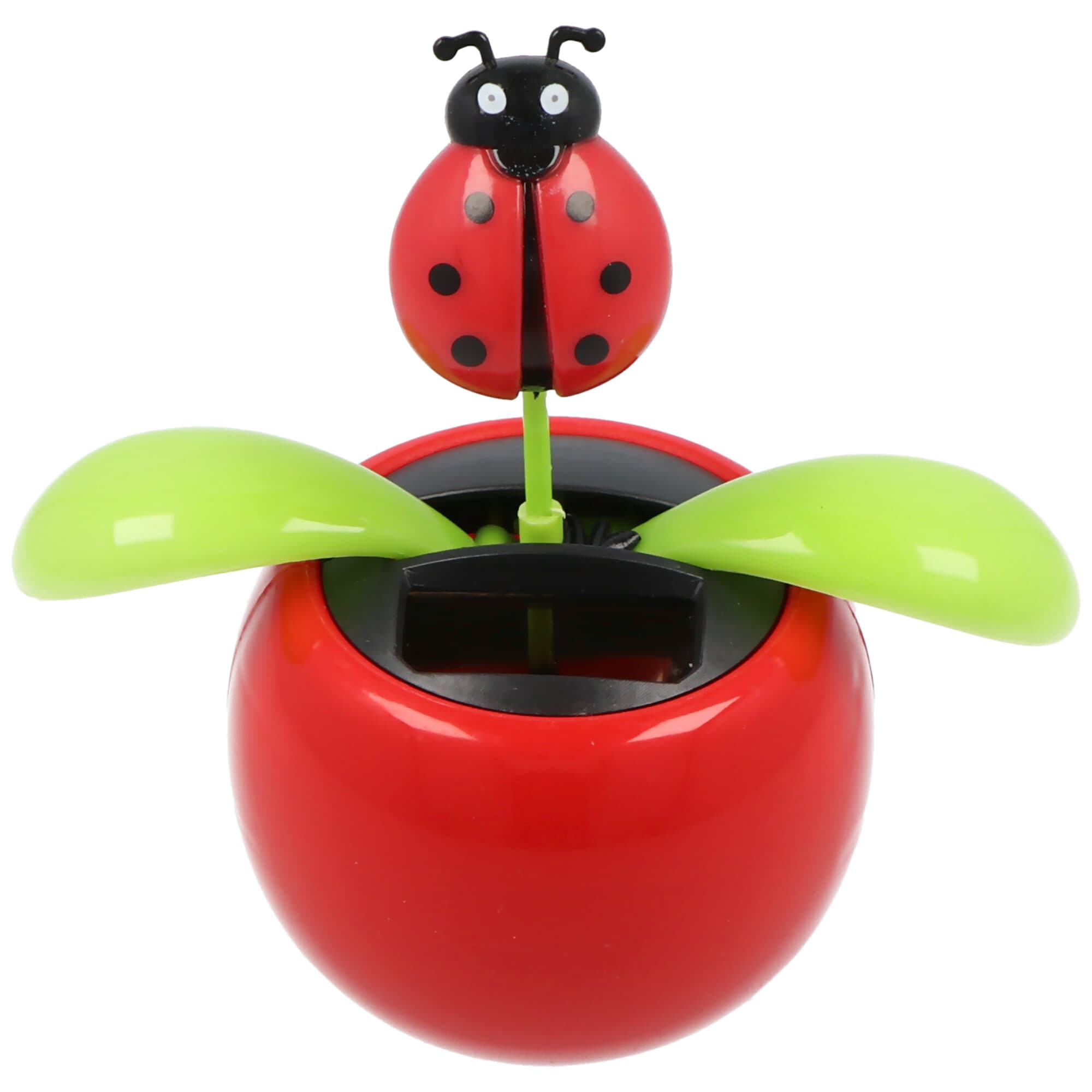 Solar Wiggle fleur en pot avec une coccinelle comme une fleur