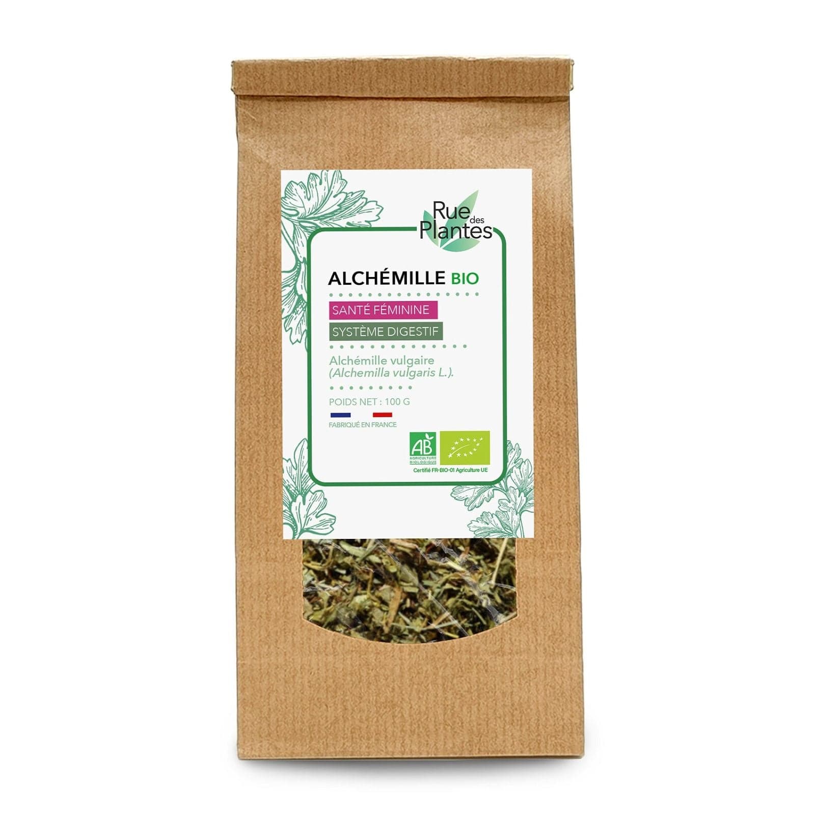 Alchémille Vulgaire Plantes Coupées Bio 100 g