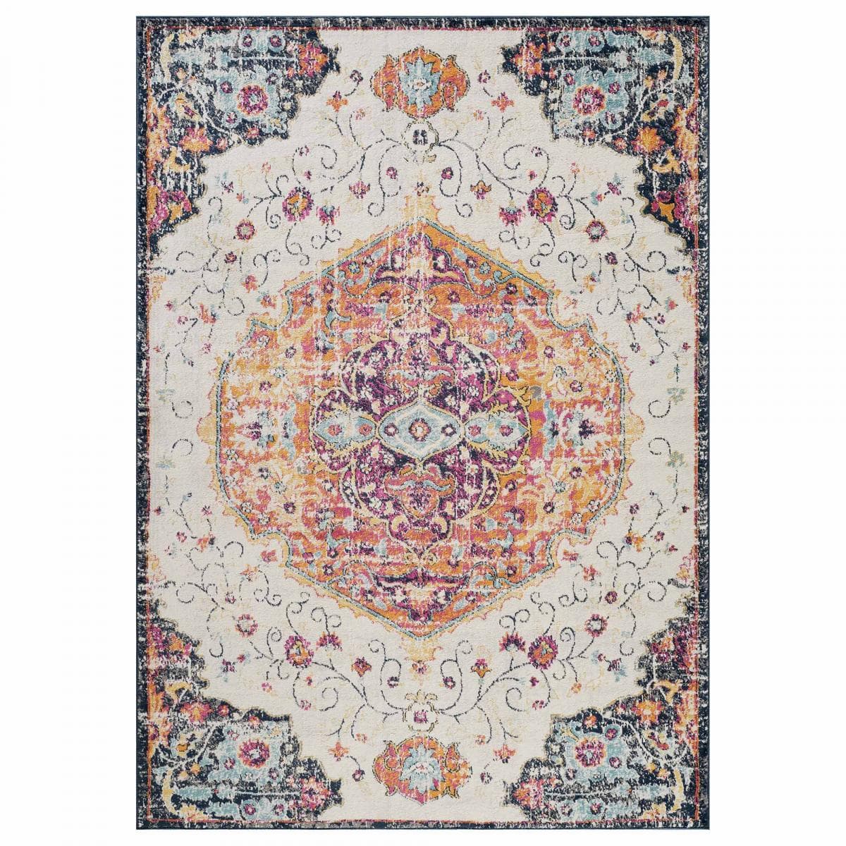 Tapis Vintage Oriental - LYN3 MED Couleurs vives
